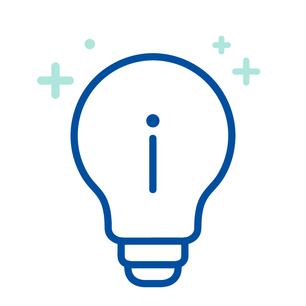 Icon Info-Symbol: Glühbirne