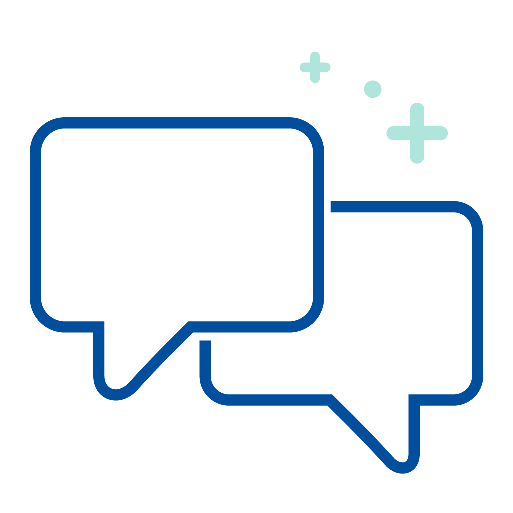 Icon Beratung & Kommunikation – Sprechblasen